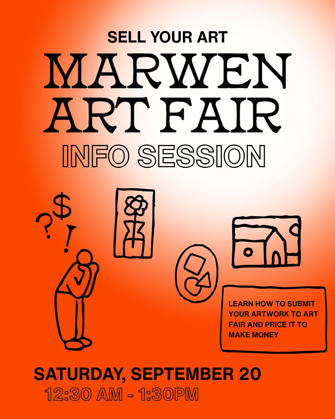 Sell Your Art: Art Fair Info Session! September 20 from 12:30 - 1:30pm