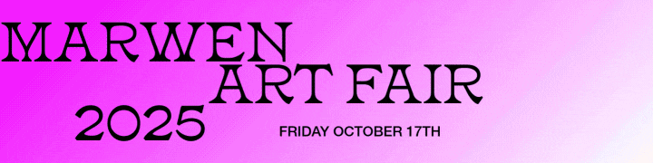Art Fair 2025 banner - Marwen