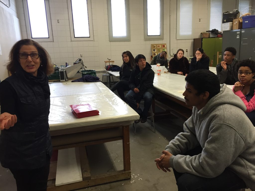 2015 NIU College Visit-4 - Marwen Young people learn about programs and opportunities at NIU College.