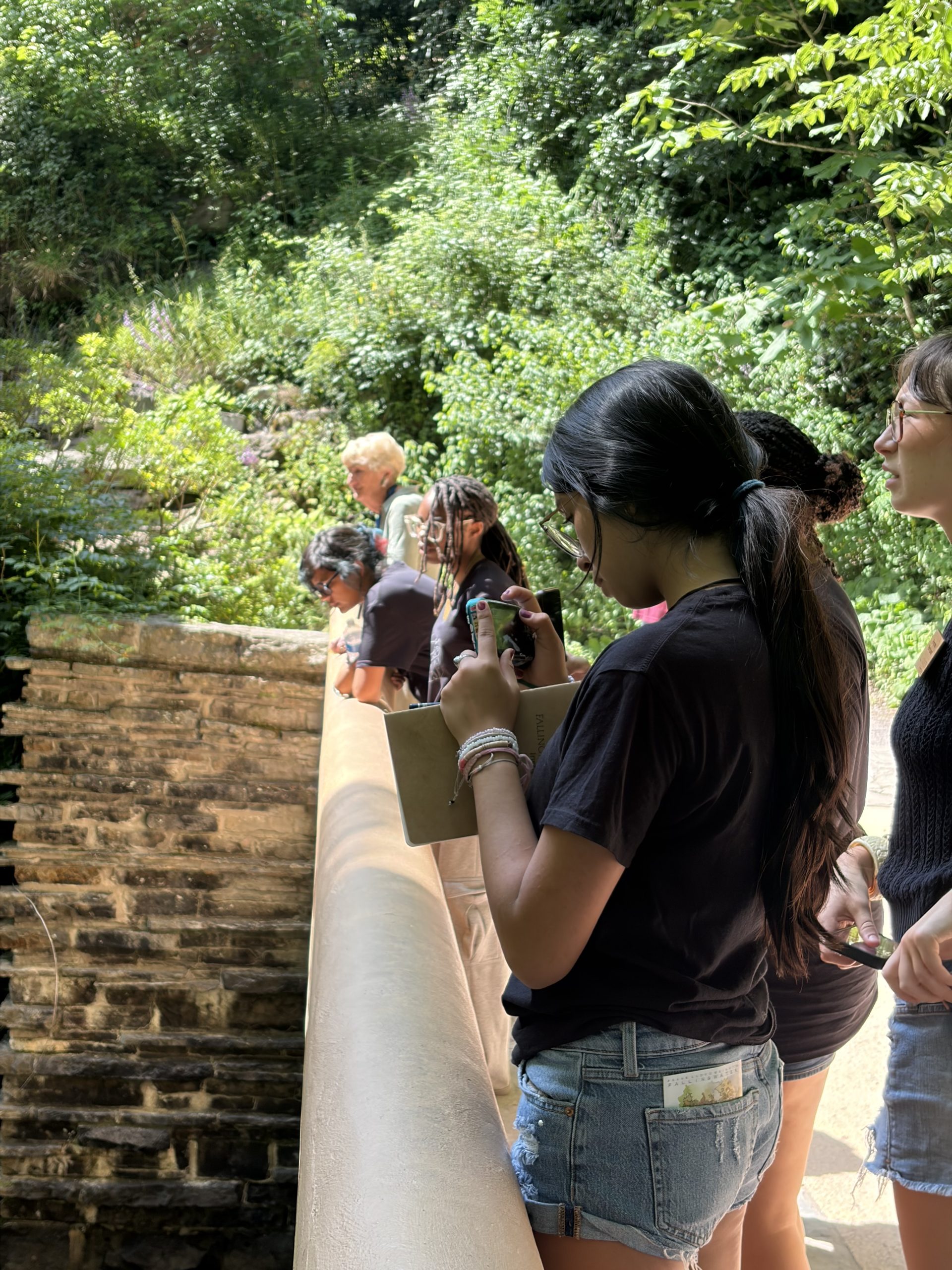 AWB 2026 Fallingwater Day 1-14 - Marwen Young artists make art and memories at Frank Lloyd Wright's Fallingwater as part of Marwen's Artward Bound residency program.
